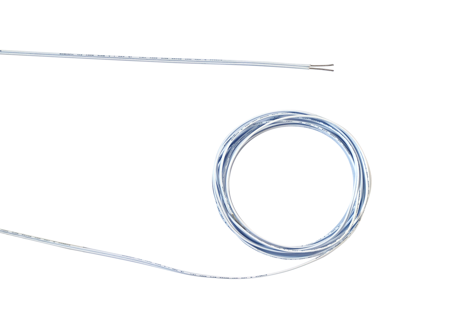 D1042  Cavo 1m 2 Core 0.5mm (20 AWG) White Cable For LED Strip